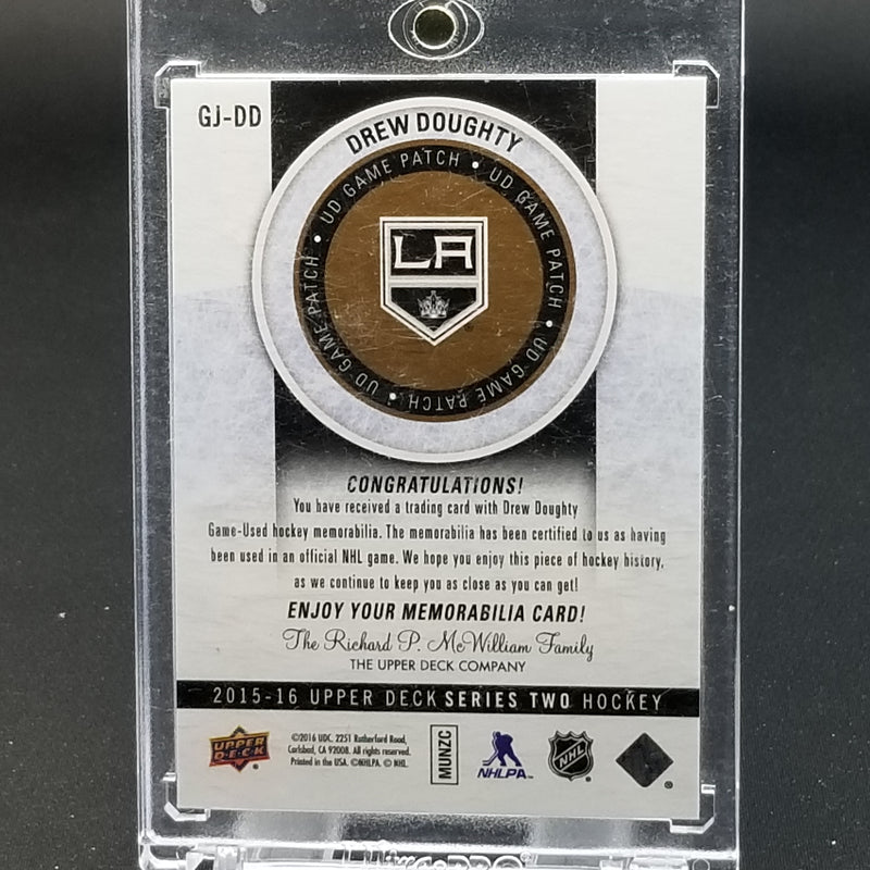 2015 UPPER DECK SERIES TWO - UD GAME PATCH - D. DOUGHTY -