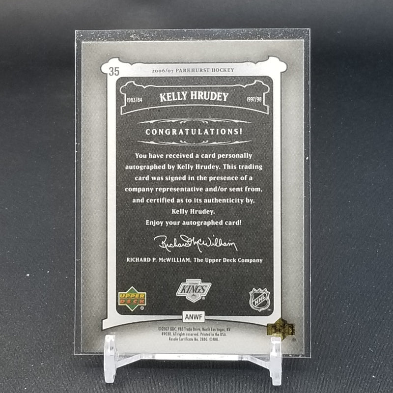 2007 UPPER DECK - PARKHURST - K. HRUDEY -