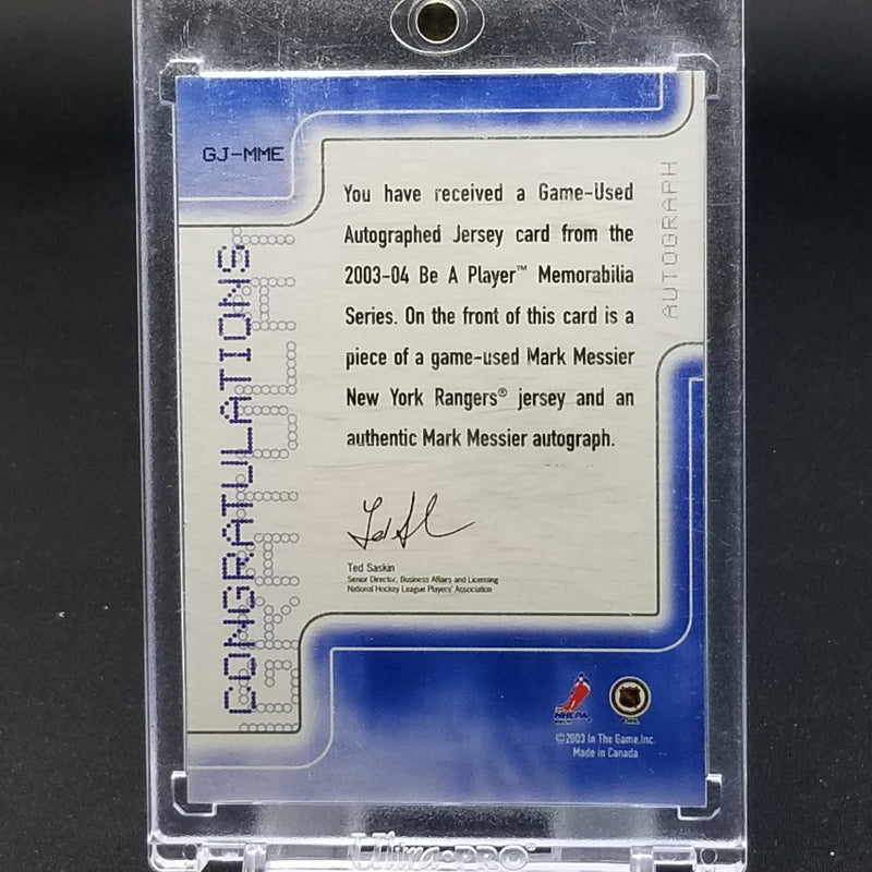 2003 IN THE GAME VAULT - M. MESSIER -