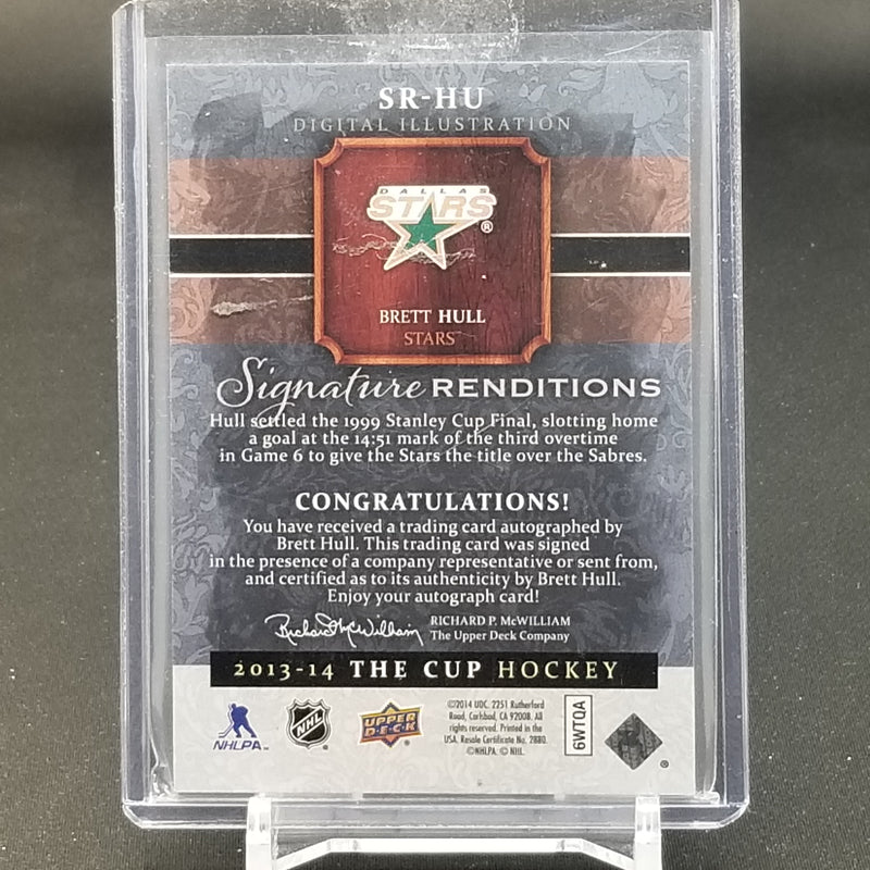 2013 UPPER DECK THE CUP - SIGNATURE RENDITIONS - B. HULL - #SR-HU - #'D/35 - AUTOGRAPH