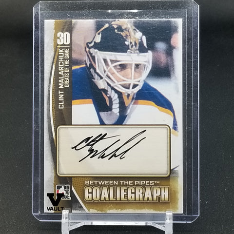 2014 IN THE GAME VAULT - BETWEEN THE PIPES - C. MALARCHUK - #A-CM2 - AUTOGRAPH