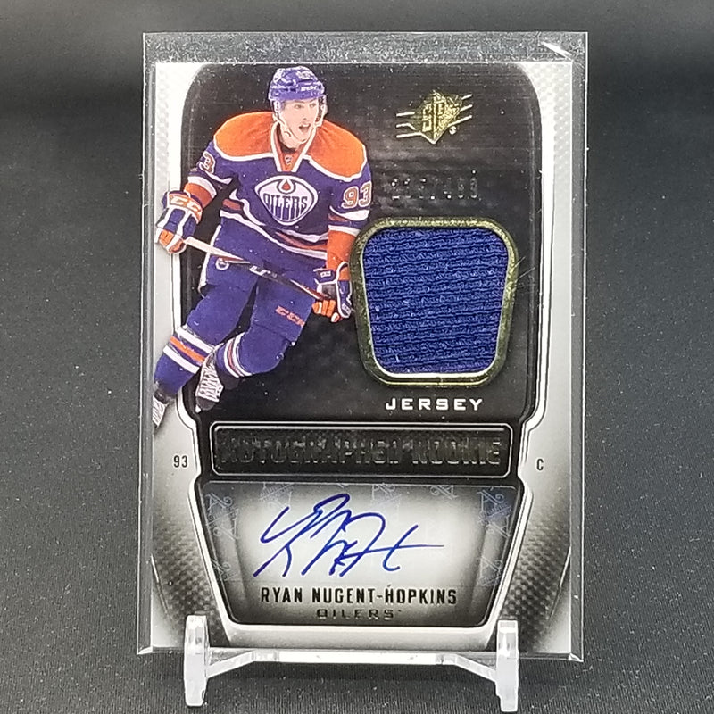 2011 UPPER DECK SPX - AUTOGRAPHED ROOKIE - R. NUGENT-HOPKINS - #205 - #'D/499 - RELIC - AUTOGRAPH - RC