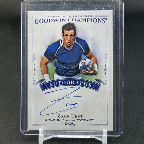 2016 UPPER DECK GOODWIN CHAMPIONS - Z. TEST - #A-ZT - AUTOGRAPH