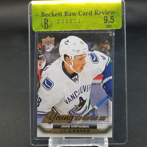 2015 UPPER DECK SERIES TWO - UD CANVAS - YOUNG GUNS - J. VIRTANEN - #C215 - RC - BGS RAW GRADE 9.5