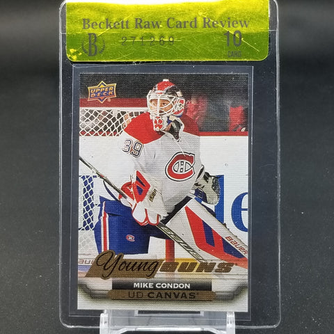 2015 UPPER DECK SERIES TWO - UD CANVAS - YOUNG GUNS - M. CONDON - #C236 - RC - BGS RAW GRADE 10