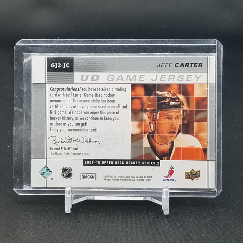 2009 UPPER DECK SERIES TWO - UD GAME JERSEY - J. CARTER -