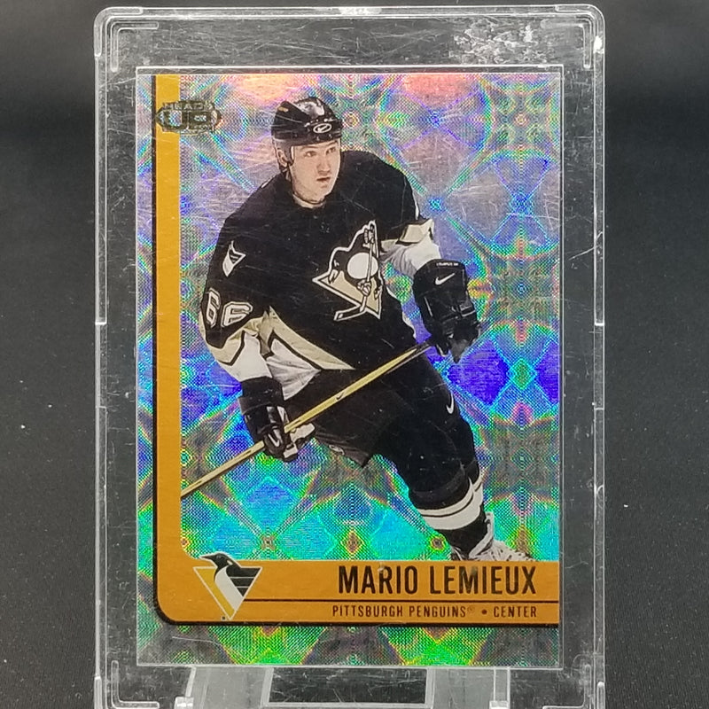2001 PACIFIC - HEADS UP - SAMPLE CARD - M. LEMIEUX