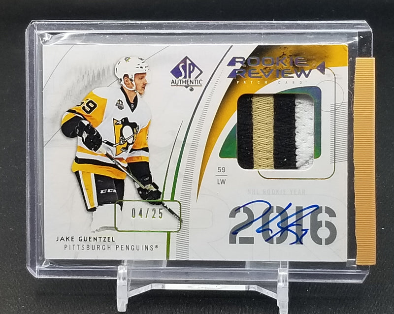 2019 UPPER DECK SP AUTHENTIC - ROOKIE REVIEWS - J. GUENTZEL - #RR-JG - #'D/25 - RELIC - AUTOGRAPH - RC