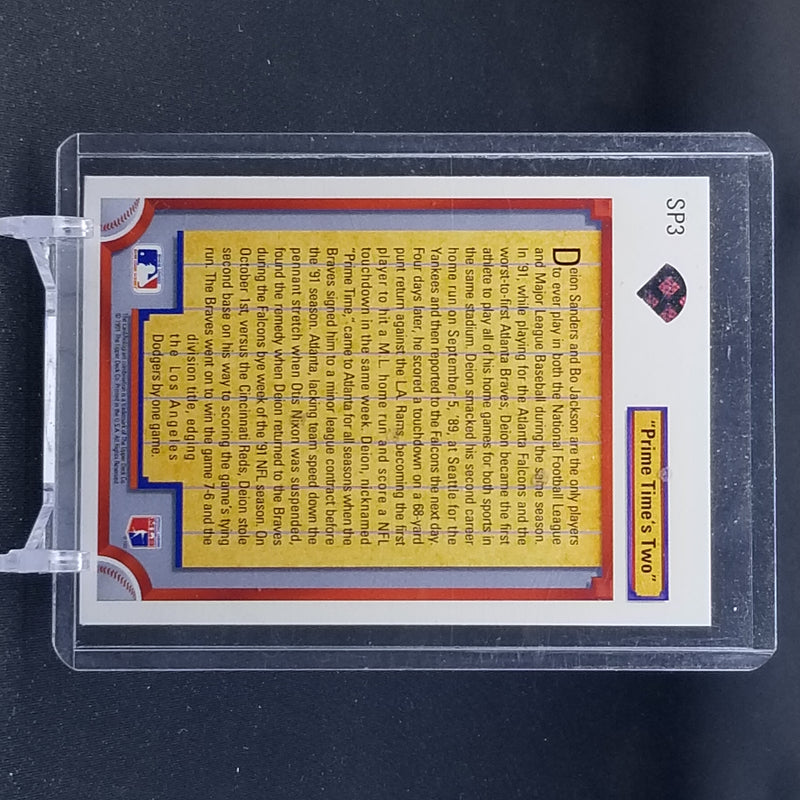 1992 UPPER DECK - PRIME TIME'S TWO - D. SANDERS -