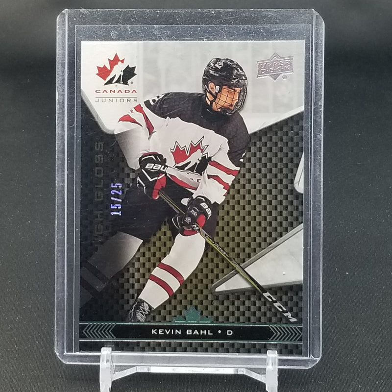 2018 UPPER DECK TEAM CANADA  JUNIORS - HIGH GLOSS - K. BAHL - #32 - #'D/25