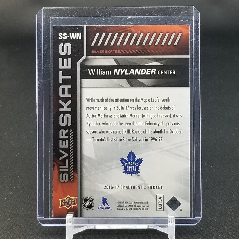 2016 UPPER DECK - SP AUTHENTIC - SILVER SKATE - W. NYLANDER -
