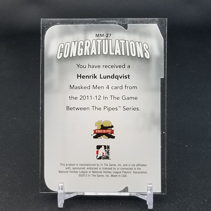 2012 IN THE GAME - BETWEEN THE PIPES - H. LUNDQVIST -
