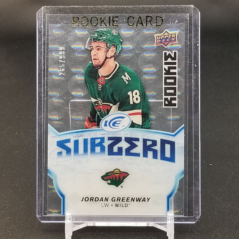 2018 UPPER DECK ICE - SUBZERO ROOKIES - SELECT YOUR PLAYER