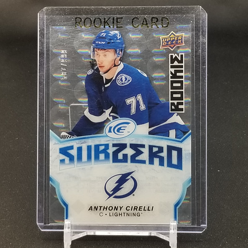 2018 UPPER DECK ICE - SUBZERO ROOKIES - SELECT YOUR PLAYER