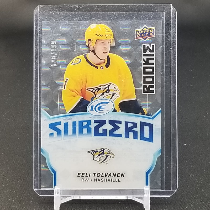 2018 UPPER DECK ICE - SUBZERO ROOKIES - SELECT YOUR PLAYER