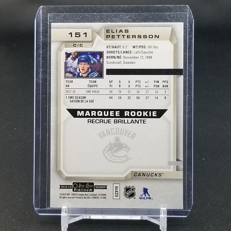 2018 O-PEE-CHEE PLATINUM - MARQUEE ROOKIE - E. PETTERSSON -