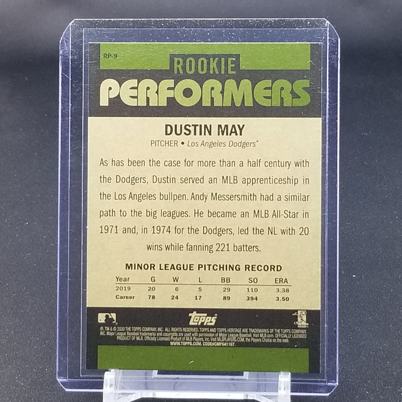 2020 TOPPS HERITAGE - ROOKIE PERFORMERS - D. MAY -