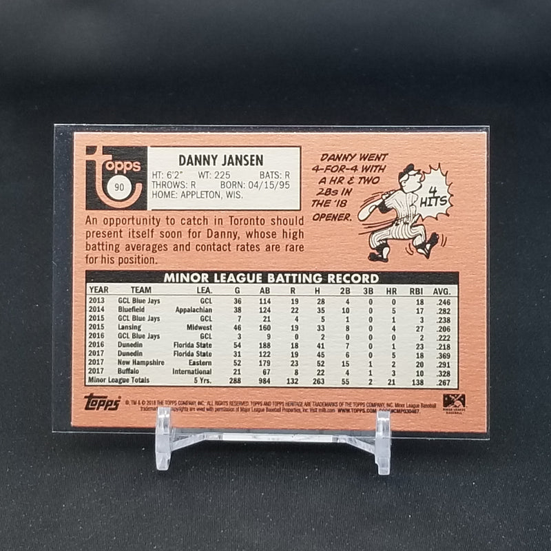 2018 TOPPS HERITAGE - D. JANSEN -