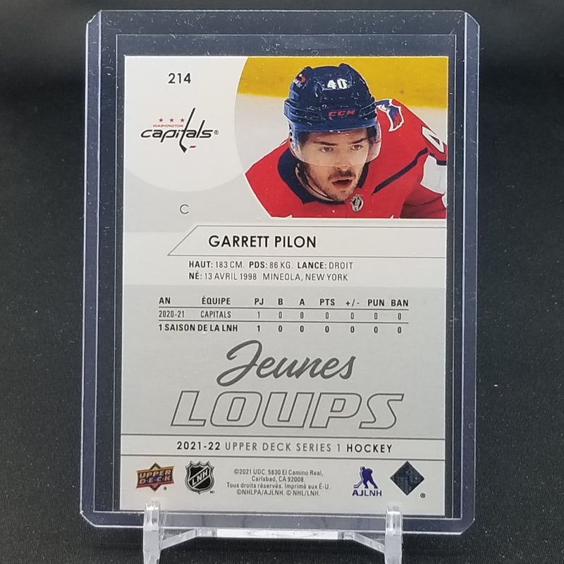 2021 UPPER DECK SERIES ONE - FRENCH - YOUNG GUNS - G. PILON -