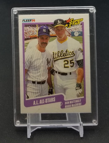 1990 FLEER - SUPER STAR SPECIALS - D. MATTINGLY/ M. McGWIRE - #638