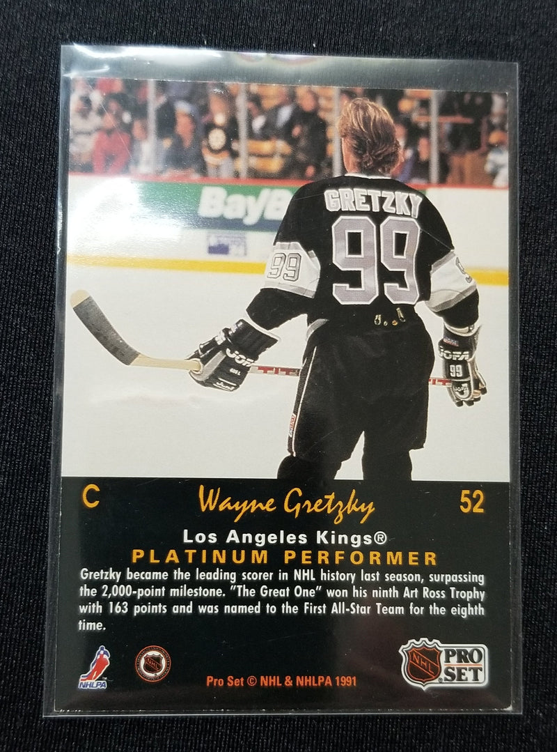 1991 PRO SET - PLATINUM PERFORMER - W. GRETZKY -