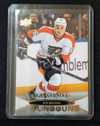2011 UPPER DECK SERIES TWO - UD EXCLUSIVES - YOUNG GUNS - Z. RINALDO - #487 - #'D/100 - RC