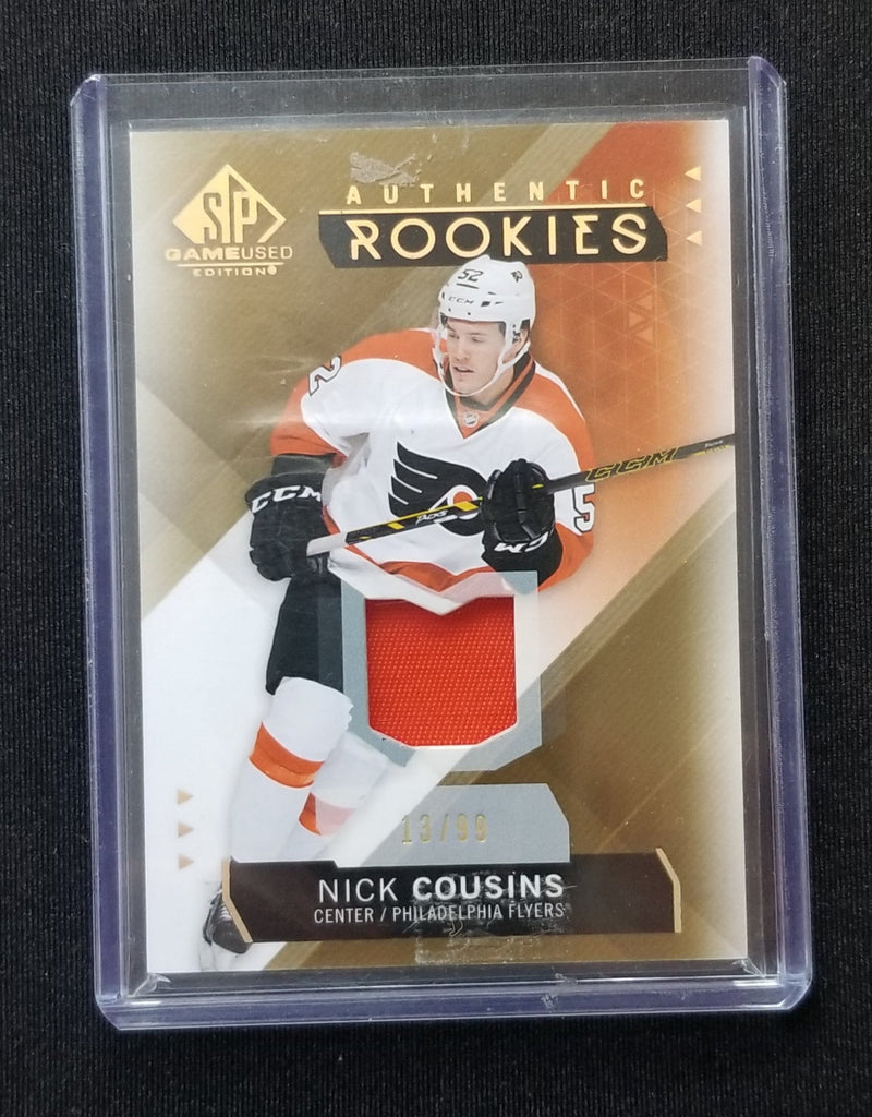2015 UPPER DECK SP GAME-USED - AUTHENTIC ROOKIES - N. COUSINS - #179 - #'D/99 - RELIC