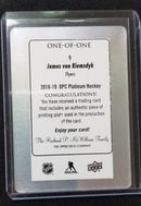 2018 UPPER DECK O-PEE-CHEE PLATINUM - PRINTING PLATE - J. RIEMSDYK -