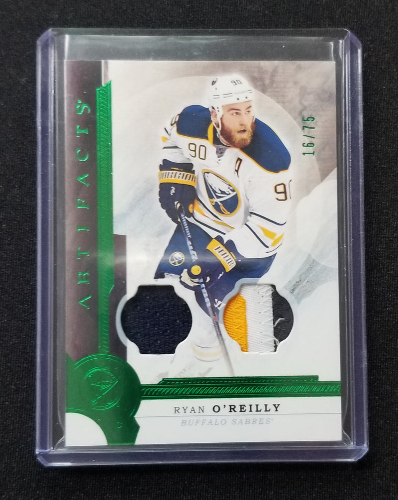 2016 UPPER DECK ARTIFACTS - EMERALD - R. O'REILLY - #85 - #'D/75 - DUAL RELIC