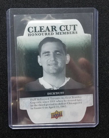 2021 UPPER DECK SERIES ONE - CLEAR CUT HONOURED MEMBERS - D. DUFF - #HOF-102 - #'D/100