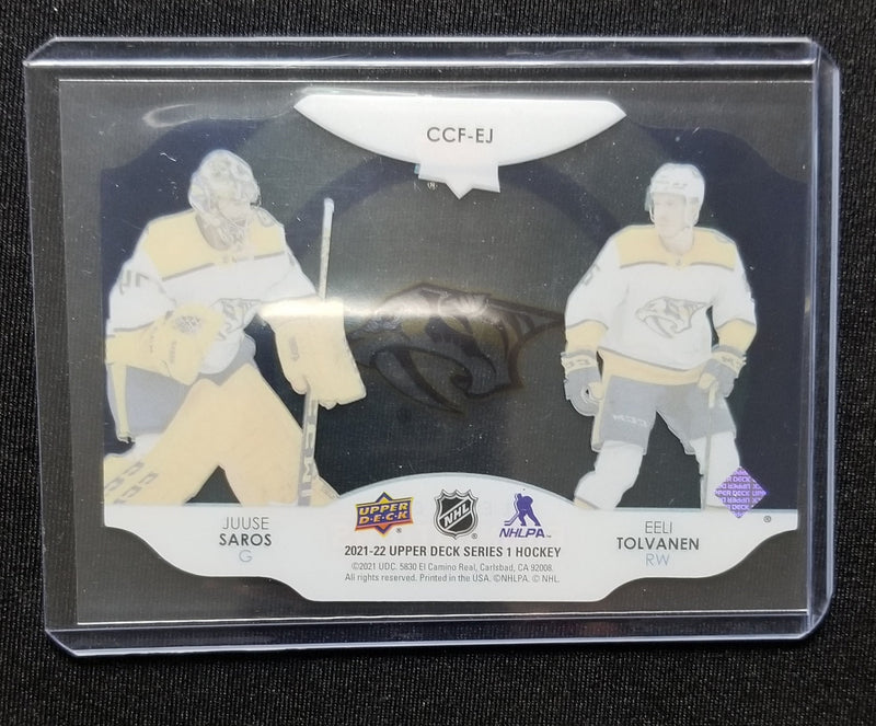2021 UPPER DECK SERIES ONE - CLEAR CUT FOUNDATIONS - E. TOLVANEN / J. SAROS -