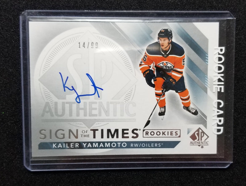 2017 UPPER DECK SP AUTHENTIC - SIGN OF THE TIMES ROOKIES - K. YAMAMOTO - #SOTR-KY - #'D/99 - AUTOGRAPH