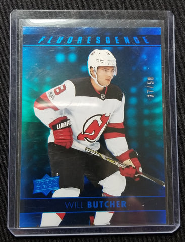 2017 UPPER DECK SERIES TWO - BLUE - FLOURESCENCE - W. BUTCHER - #F-4 - #'D/50