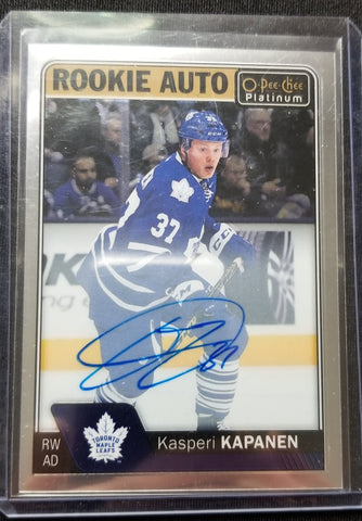 2016 UPPER DECK O-PEE-CHEE PLATINUM - ROOKIE AUTO - K. KAPANEN - #R-KK - AUTOGRAPH - RC