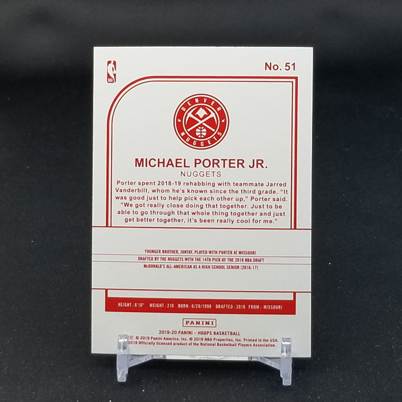 2019 PANINI HOOPS - RED BACK - SINGLES - SELECT YOUR PLAYER