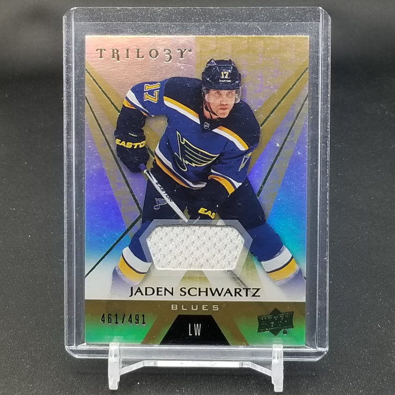 2016 UPPER DECK TRILOGY - J. SCHWARTZ - #24 - #'D/491 - RELIC