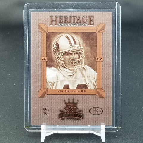 2002 DONRUSS - GRIDIRON KINGS - HERITAGE COLLECTION - J. MONTANA - #HC-11