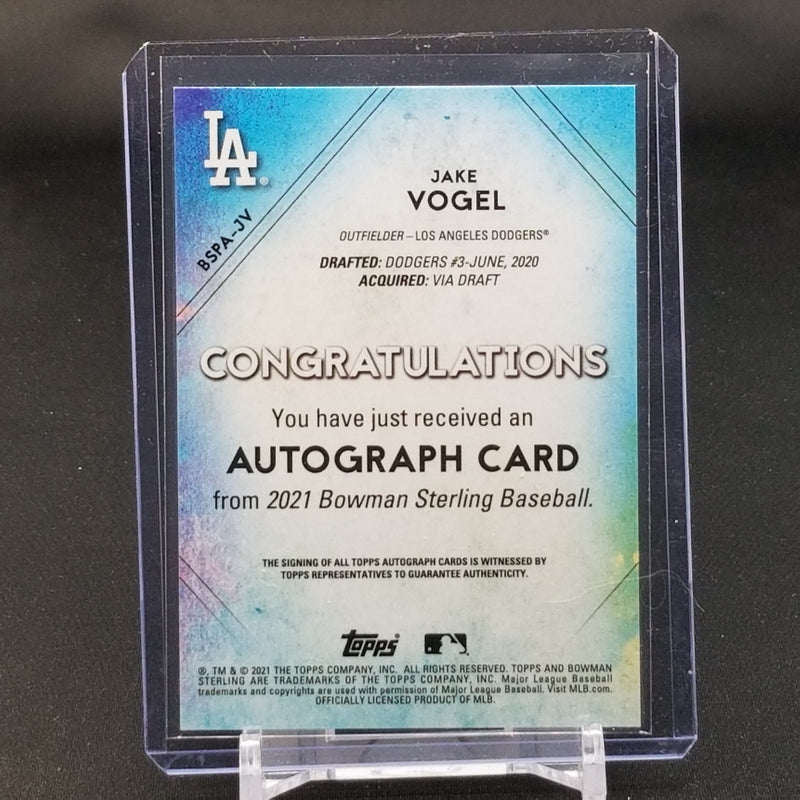 2021 TOPPS BOWMAN STERLING - J. VOGEL -