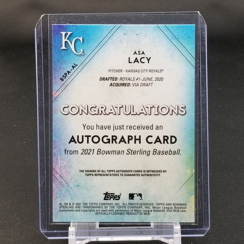 2021 TOPPS BOWMAN STERLING - A. LACY - BSPA-AL - AUTOGRAPH