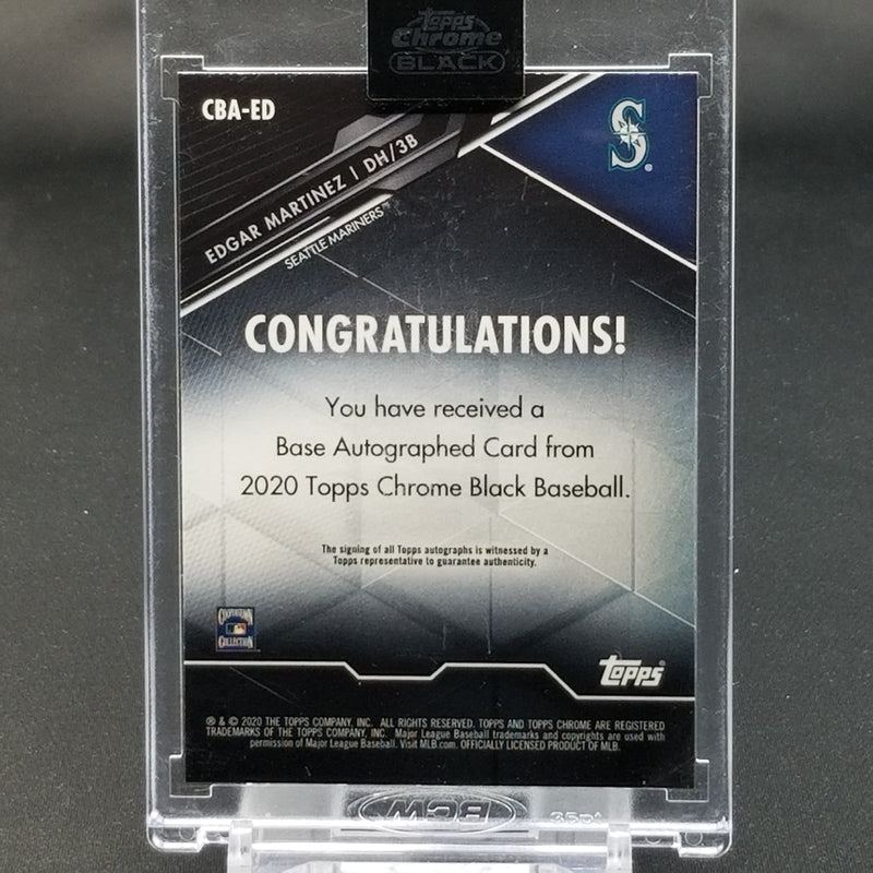 2020 TOPPS CHROME BLACK - REFRACTOR - E. MARTINEZ - #CBA-ED - #'D/150 - AUTOGRAPH