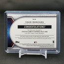 2021 TOPPS TRIBUTE - PURPLE - CERTIFIED STAMP OF APPROVAL - Y. MONCADA - #SOA-YM - #'D/50 - RELIC