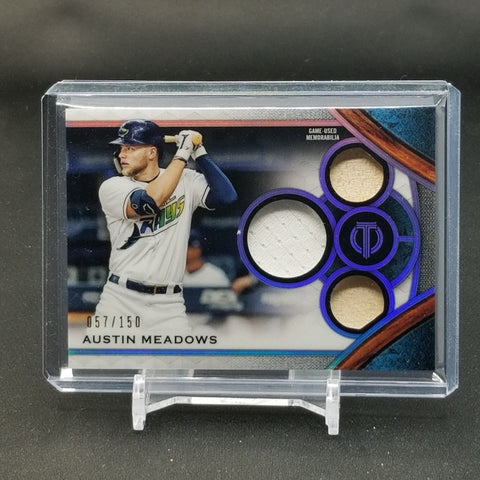 2021 TOPPS TRIBUTE - A. MEADOWS - #TTR-AM - #'D/150 - TRIPLE RELIC