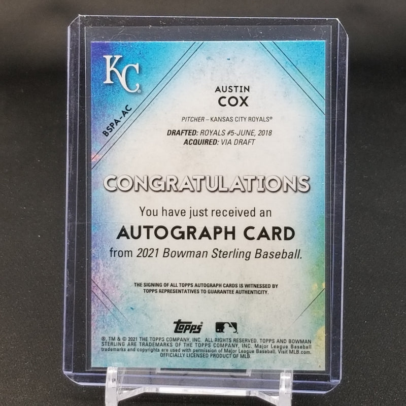 2021 TOPPS BOWMAN STERLING - A. COX -