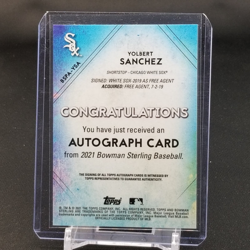 2021 TOPPS BOWMAN STERLING - Y. SANCHEZ -