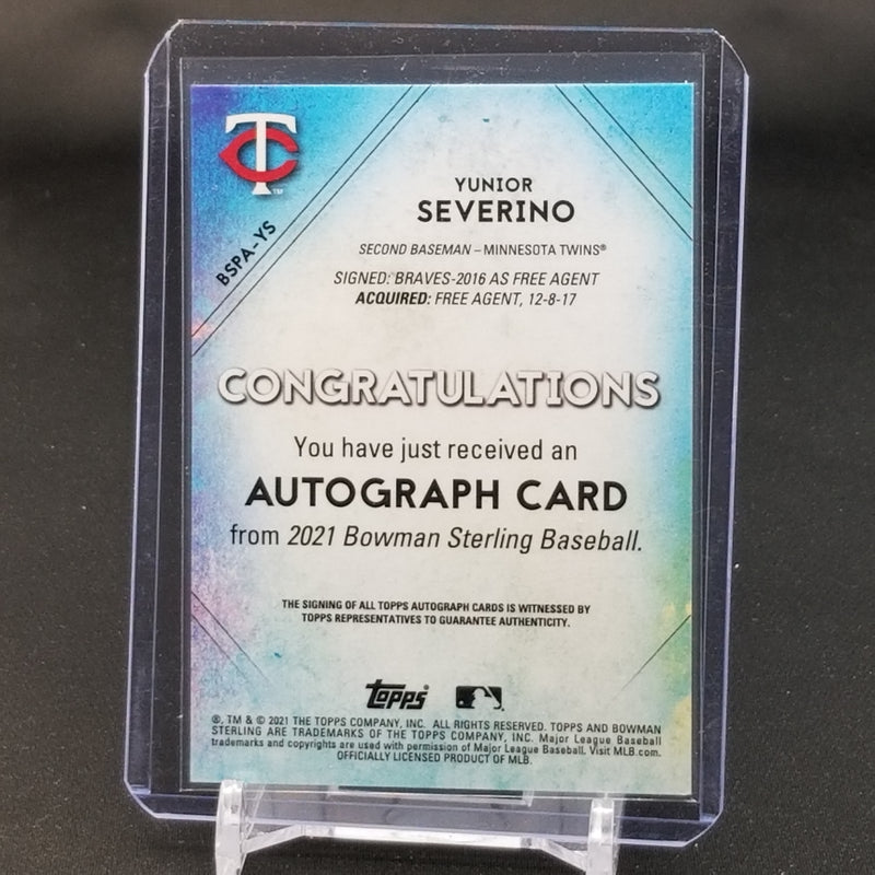 2021 TOPPS BOWMAN STERLING - Y. SEVERINO -