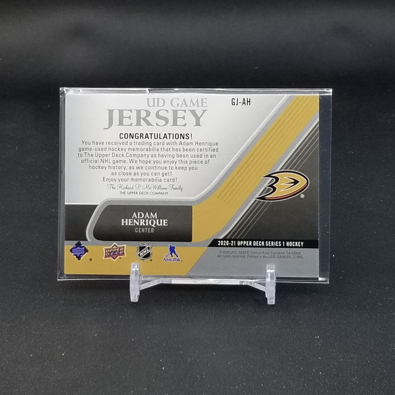 2020 UPPER DECK SERIES ONE - UD GAME JERSEY - SELECT YOUR PLAYER
