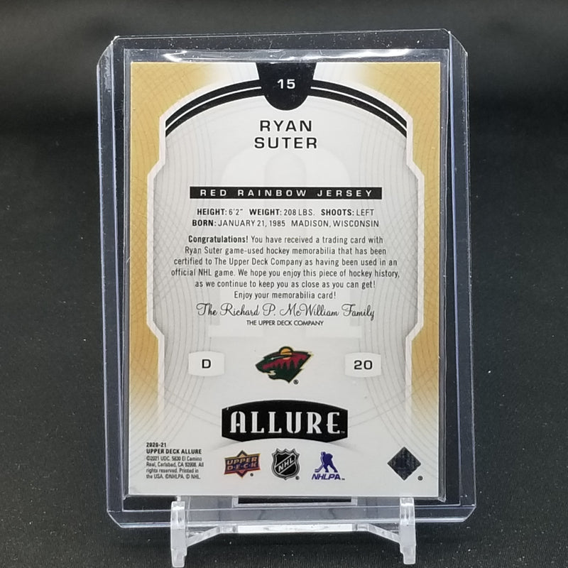2020 UPPER DECK ALLURE - RED RAINBOW JERSEY - R. SUTER -