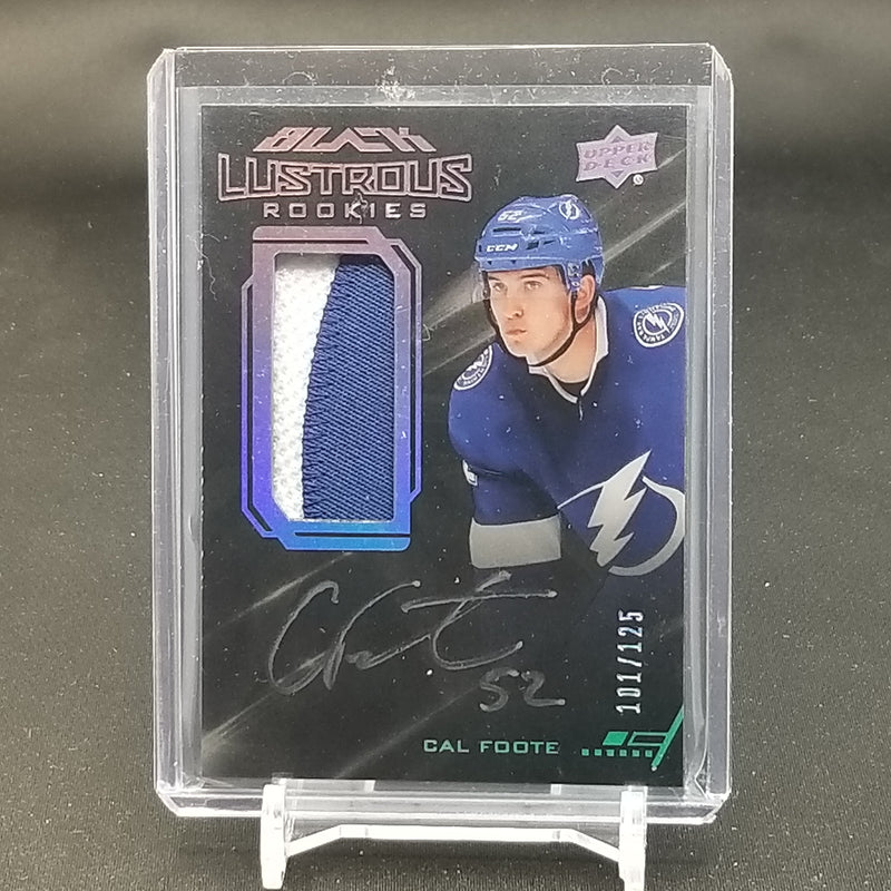2020 UPPER DECK BLACK - BLACK LUSTROUS ROOKIES - C. FOOTE - #LPA-CF - #'D/125 - RELIC - AUTOGRAPH - RC