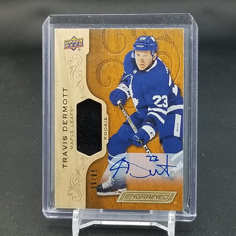 2018 UPPER DECK ENGRAINED - T. DERMOTT - 78 - #'D/65 - RELIC - AUTOGRAPH - RC