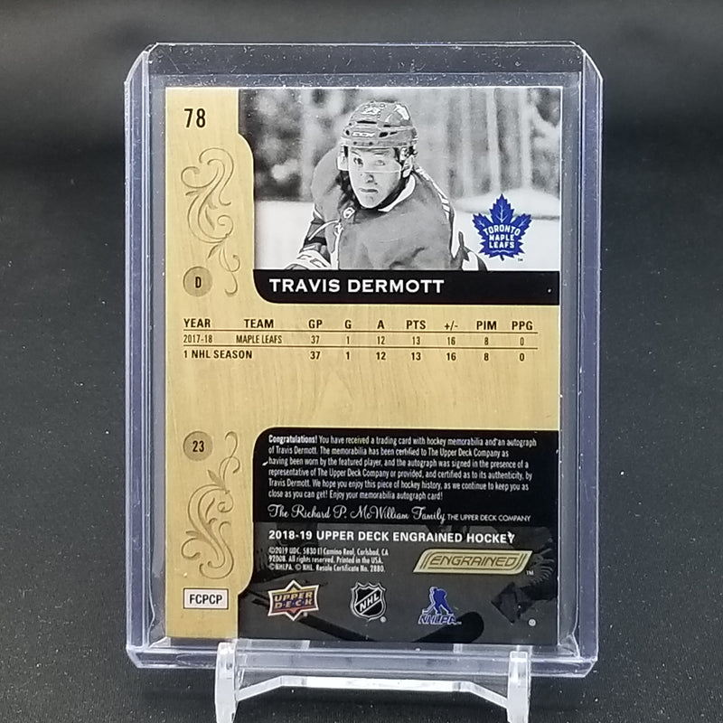 2018 UPPER DECK ENGRAINED - T. DERMOTT - 78 -